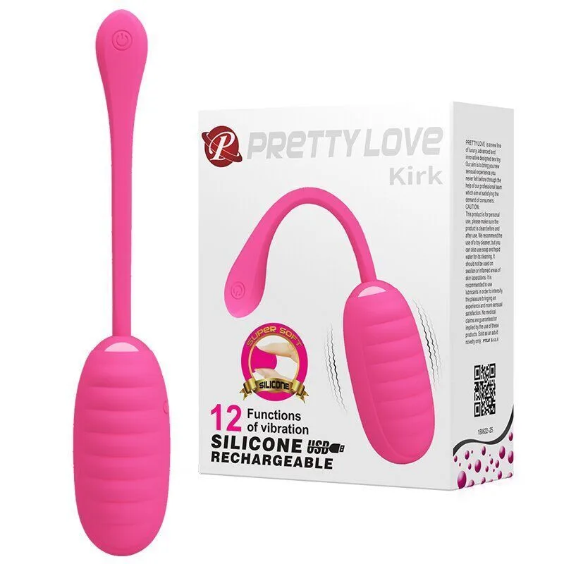 Віброяйце серії Pretty Love Kirk BI-014654-1(рожевий)