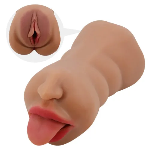 Мастурбатор з двома входами Crazy Bull - Sarah soft skin, BM-009240N-1