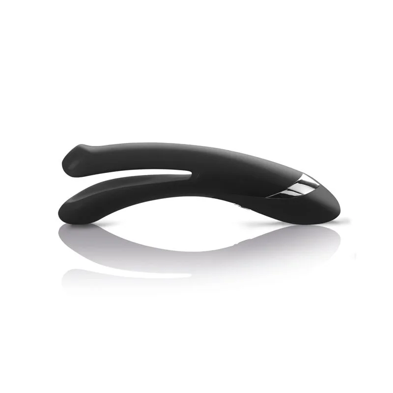 Вибратор двойной с электростимуляцией Mystim Tingling Aparte eStim Black, миостимулятор