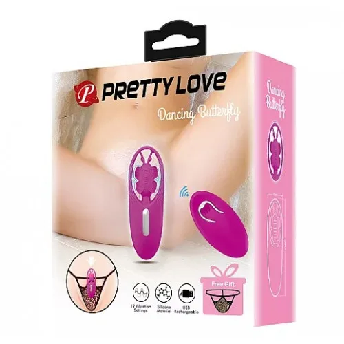 Вибратор в трусики бабочка с пультом дистанционного управления Pretty Love - Dancing Butterfly, BW-022070ZW