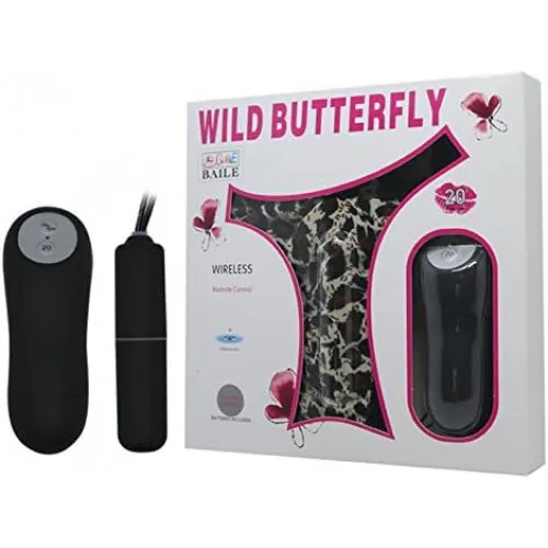 Трусики з вібропулею для клітора на дистанційному управлінні "Wild Butterfly" від Baile BW-012009