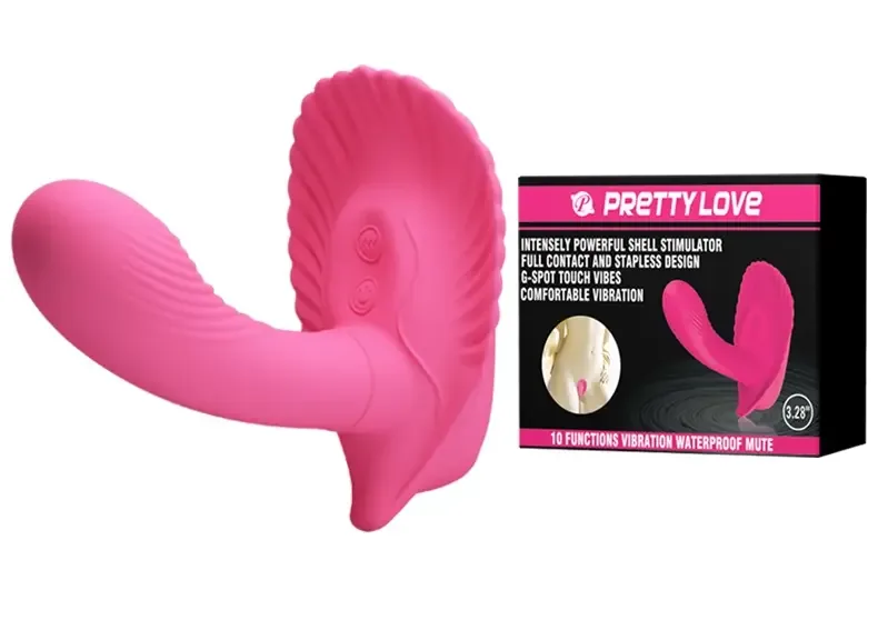 Клиторально-вагинальный стимулятор Pretty love Clamshell