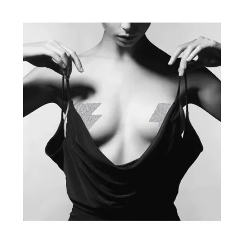Наклейки на соски Bijoux Indiscrets Flash Thunder чорні