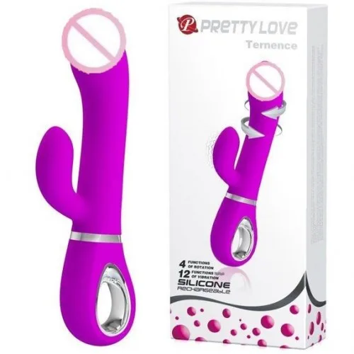 Вибратор Pretty Love Ternence с клиторальным стимулятором, BI-014620-1