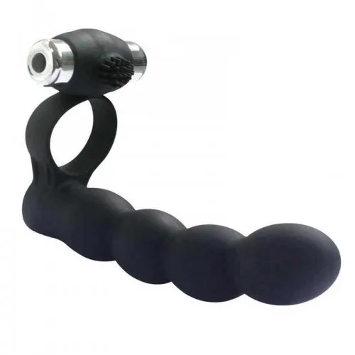 Aphrodisia кільце-страпон Trinity fun - lovers beads 172201 чорна