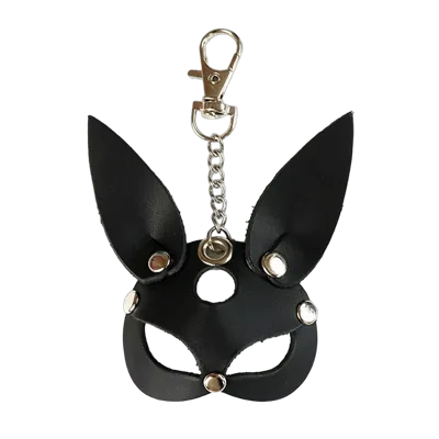 Брелок на карабіні для ключів Art of Sex Bunny, чорний
