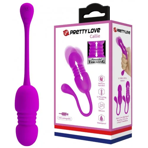 ВИБРОЯЙЦО С ВОЗВРАТНО-ПОСТУПАТЕЛЬНЫМ ДВИЖЕНИЕМ PRETTY LOVE - CALLIE, BI-014892