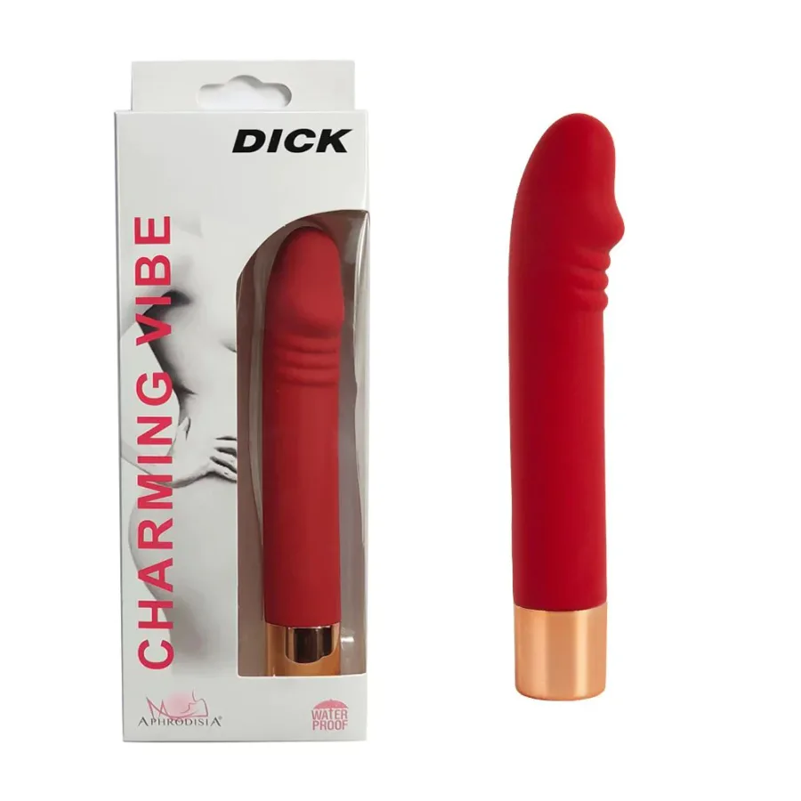Міні-вібратор Aphrodisia Charming Vibe " Dick" (червоний)