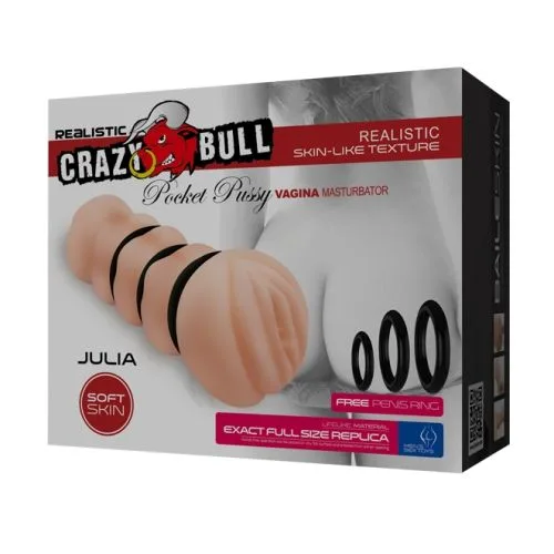 Мастурбатор-вагина Crazy Bull - JULIA Pocket Pussy vagina, BM-009152H