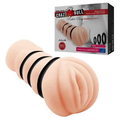 Мастурбатор-вагина Crazy Bull - JULIA Pocket Pussy vagina, BM-009152H