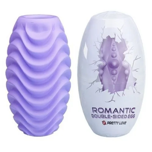 Яйцо мастурбатор фиолетовое Pretty Love Romantic Double-Sided EGG