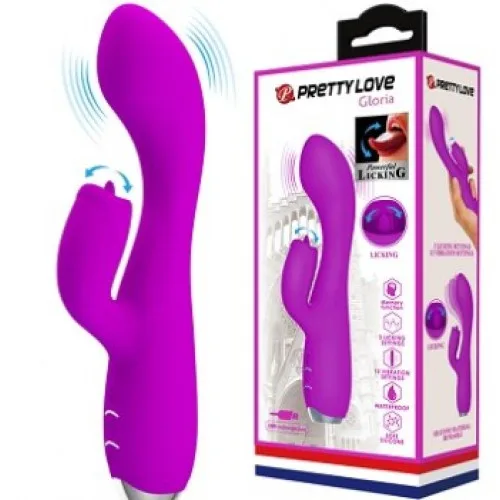 Вибратор с клиторальным язычком Pretty Love Gloria BI-014754