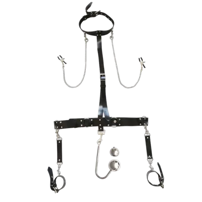 Бондажный набор с металлическим анальным крюком Art of Sex Bridget Bondage set with anal hook № 4