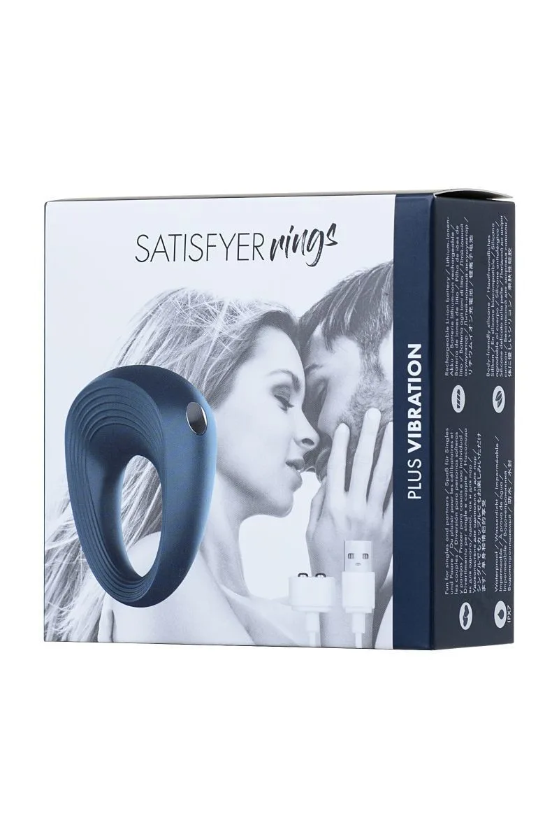 Ерекційне віброкільце Satisfyer Power Ring, класична форма, перезаряджуване, потужне