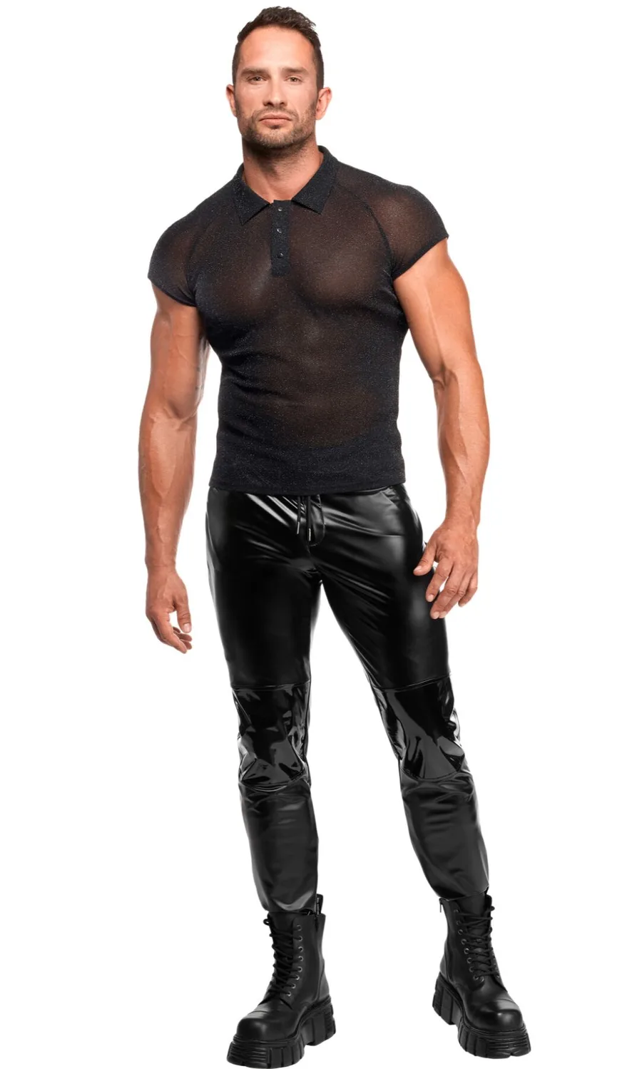 Чоловіче поло Noir Handmade H082 Onyx veil polo XL