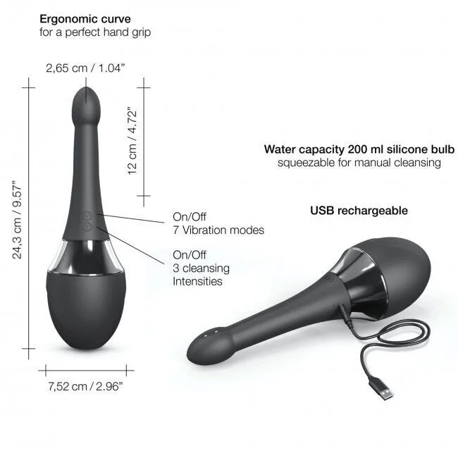 Автоматичний анальний душ-вібратор Dorcel Douche Mate Pro (м'яте паковання!!!)