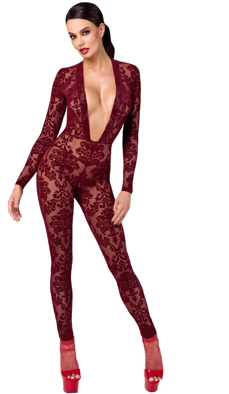 Бодистокинг Noir Handmade F382 Kink Royal Catsuit XL
