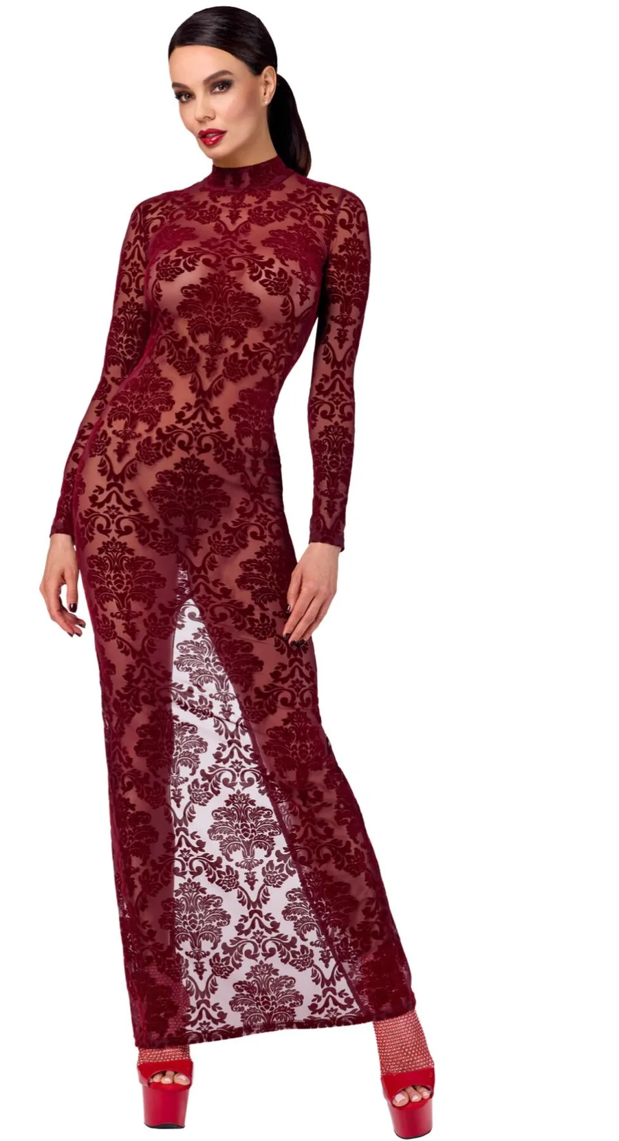Сукня Noir Handmade F383 Kink Royal gown/long dress XS