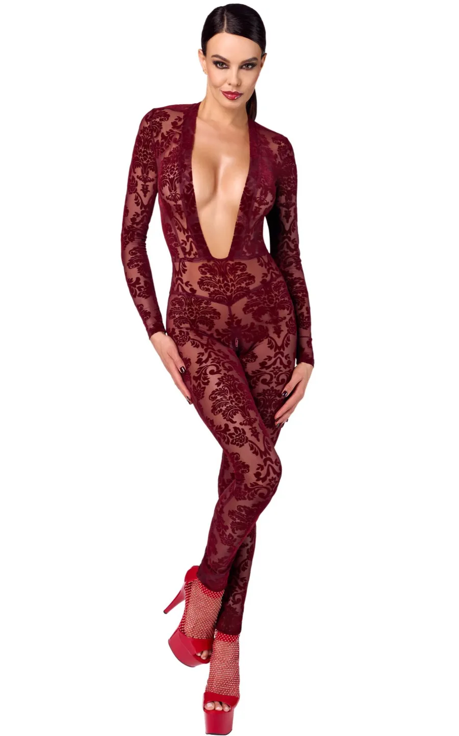Бодістокінг Noir Handmade F382 Kink Royal Catsuit S