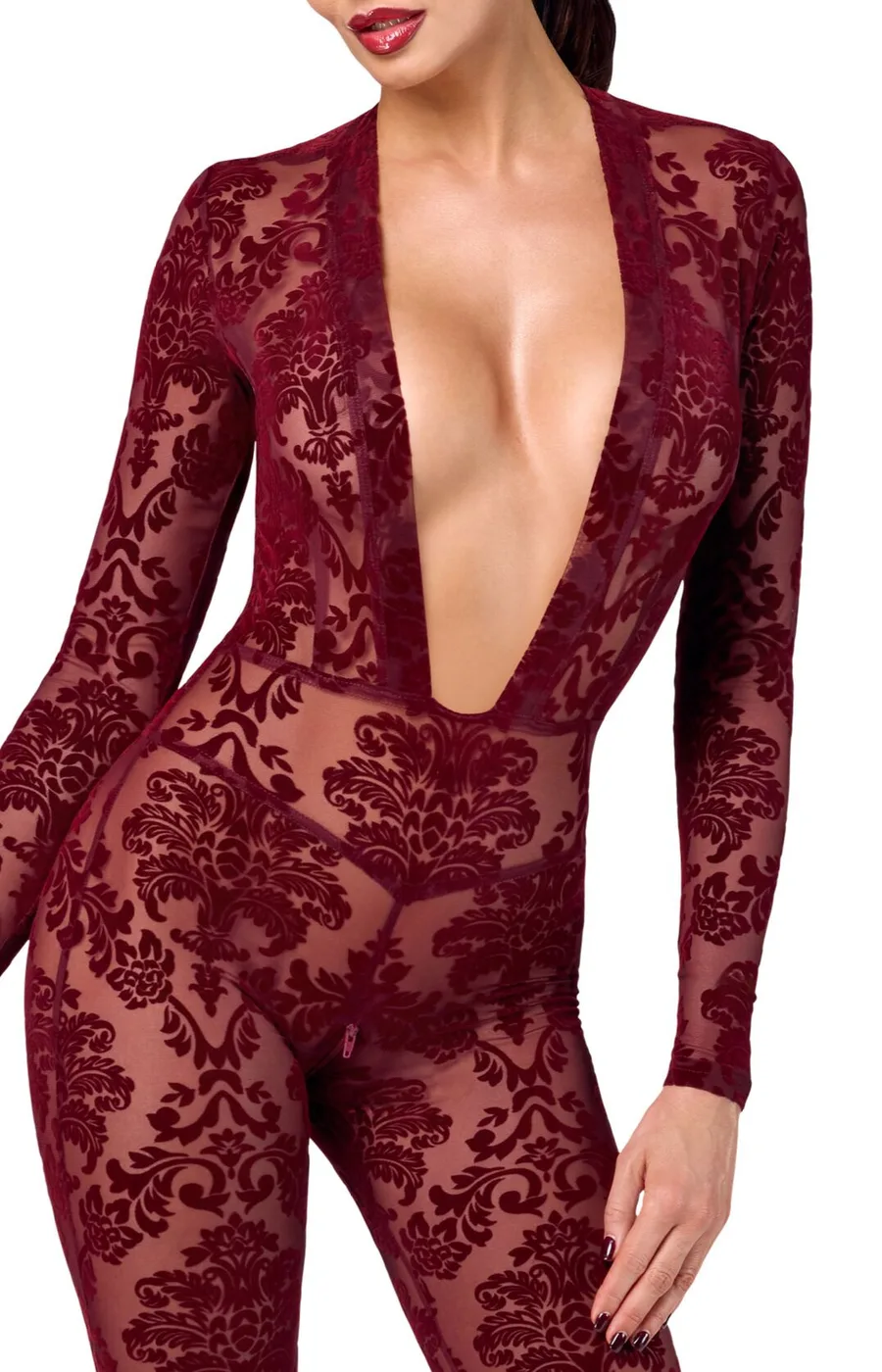 Бодістокінг Noir Handmade F382 Kink Royal Catsuit S