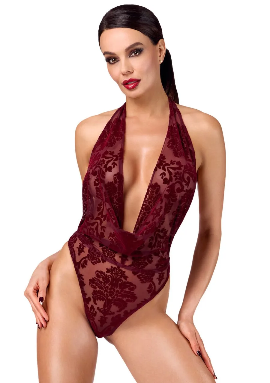 Боди Noir Handmade F386 Kink Royal cascade bodysuit XL