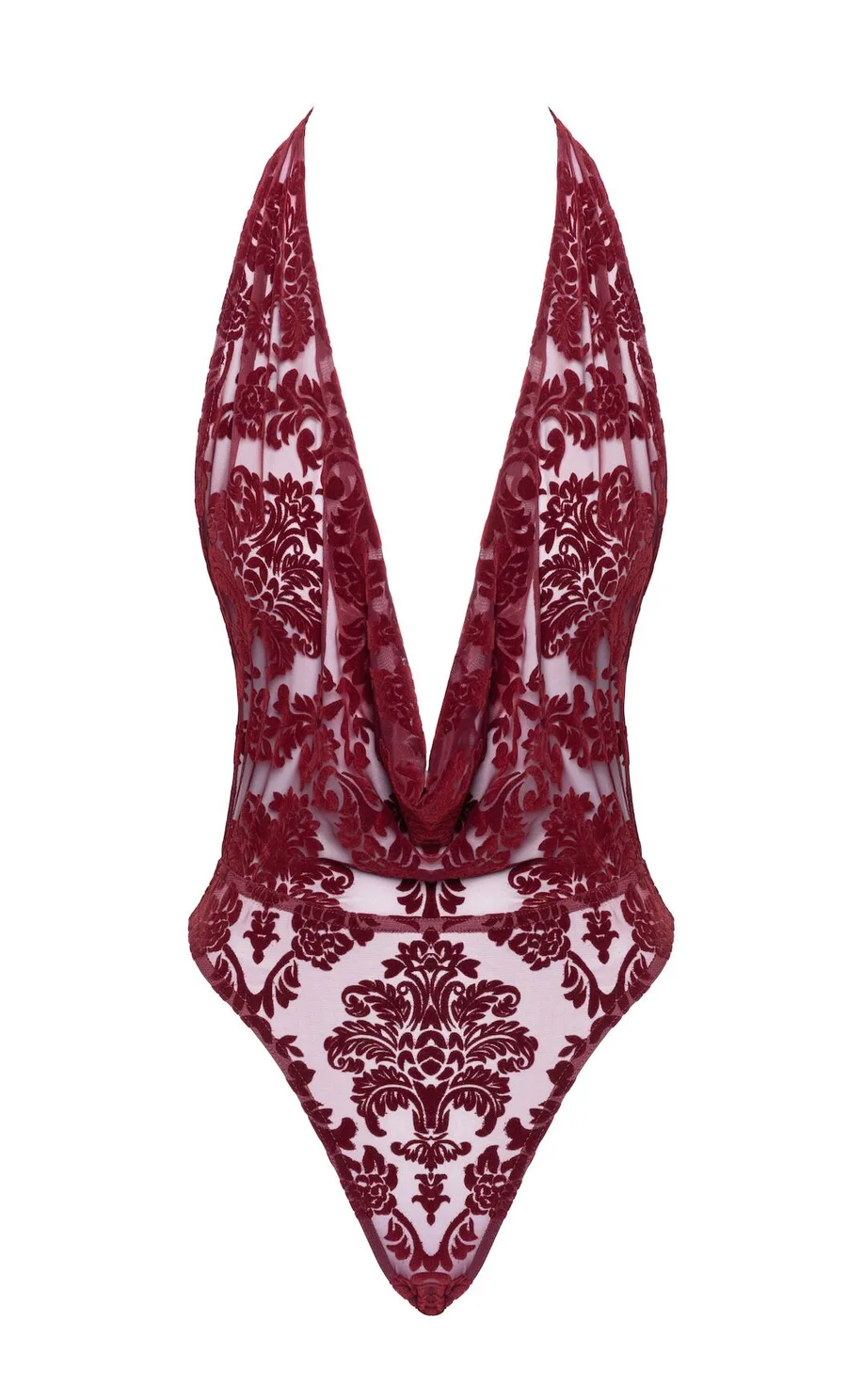 Боді Noir Handmade F386 Kink Royal cascade bodysuit M