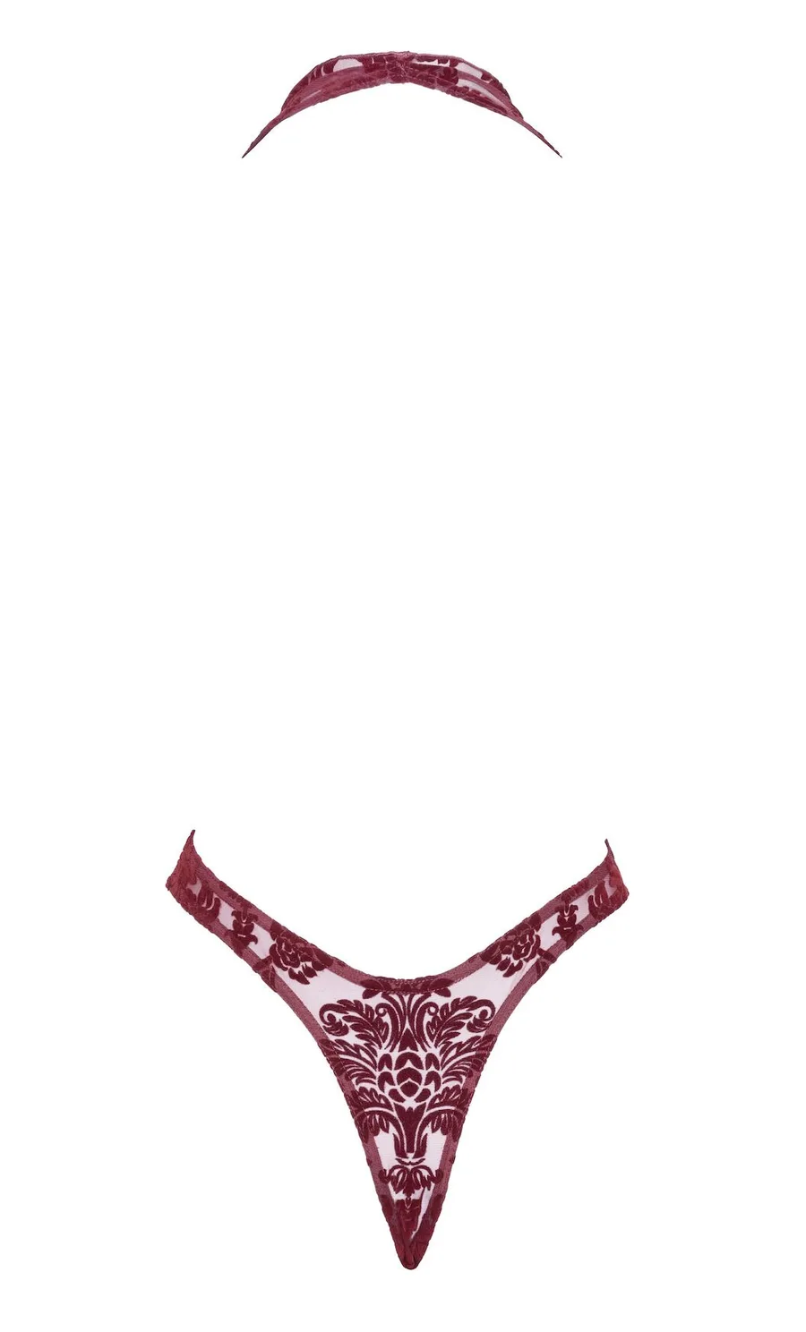 Боді Noir Handmade F386 Kink Royal cascade bodysuit M