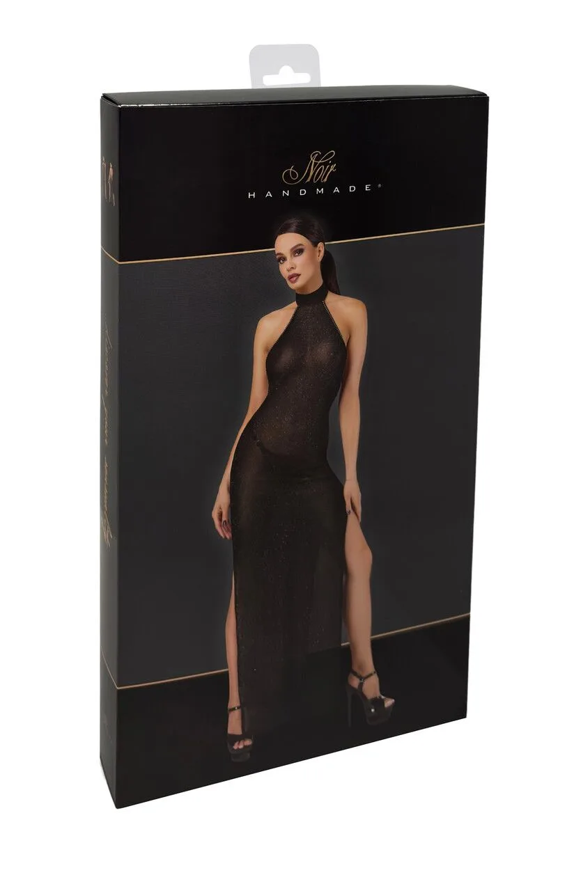 Сукня Noir Handmade F372 Onyx Twin-slit Long dress XS