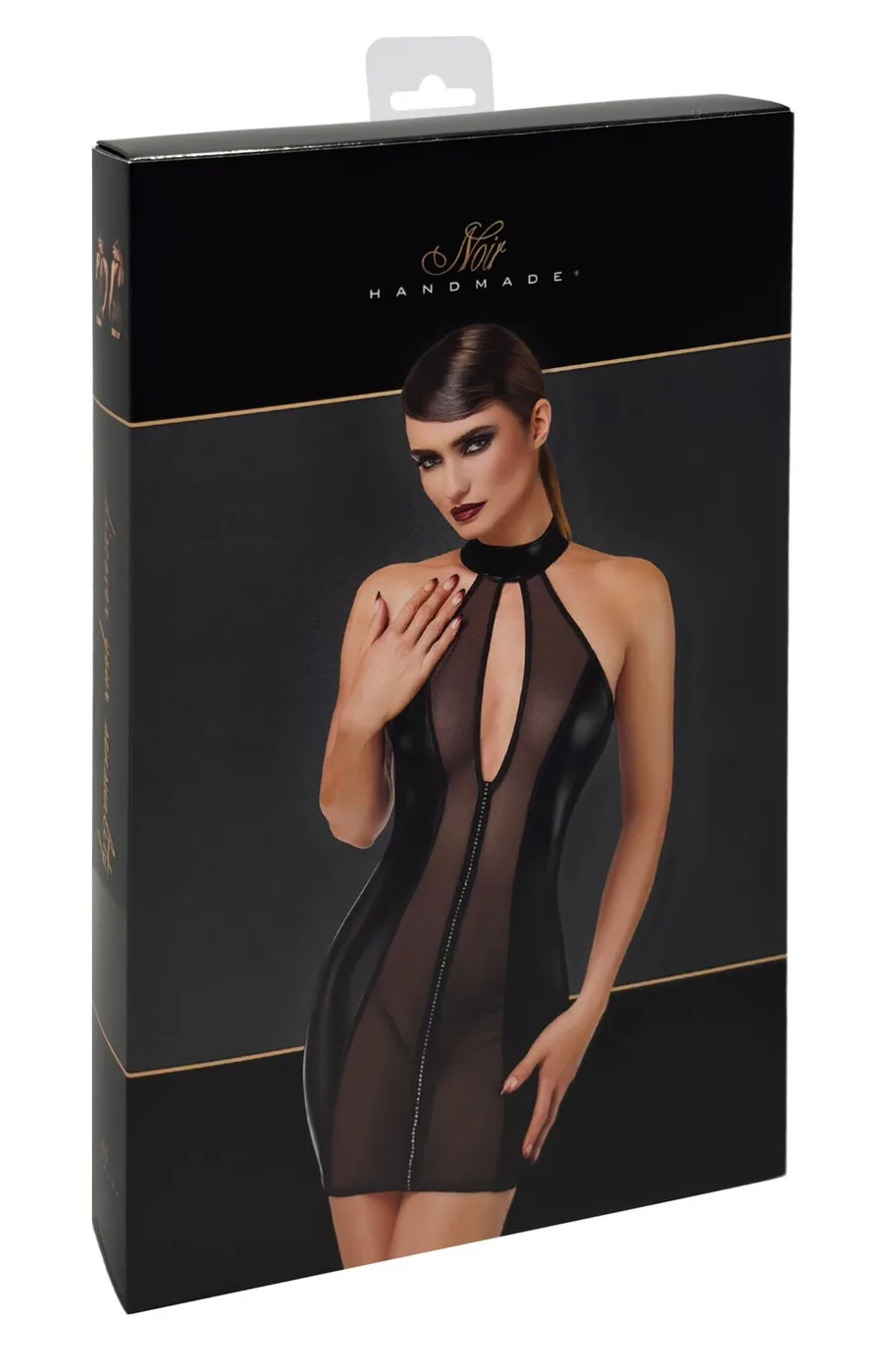 Сукня Noir Handmade F370 Luxuria Crystal Sheer Mini Dress L