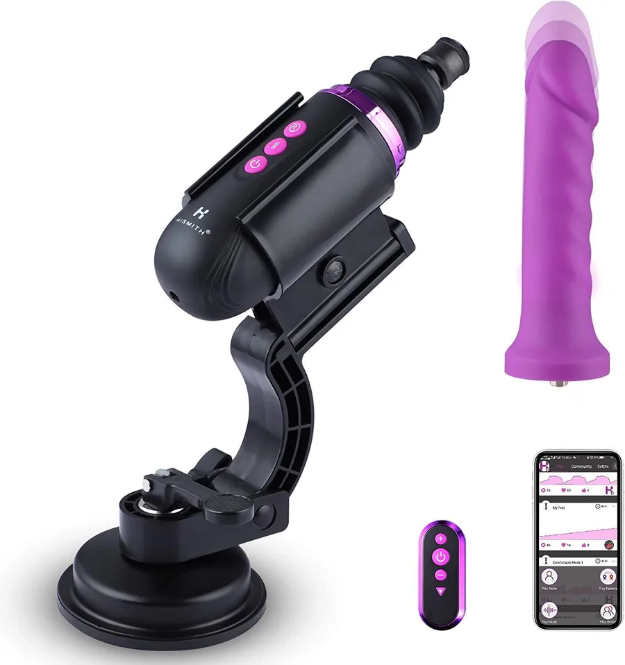Міні секс-машина Hismith Mini Capsule Sex-Machine with Strong Suction Cup (м'ята паковання!!!)