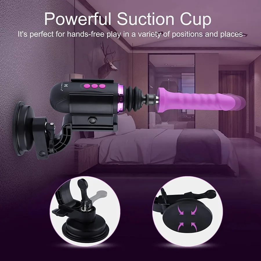 Міні секс-машина Hismith Mini Capsule Sex-Machine with Strong Suction Cup (м'ята паковання!!!)
