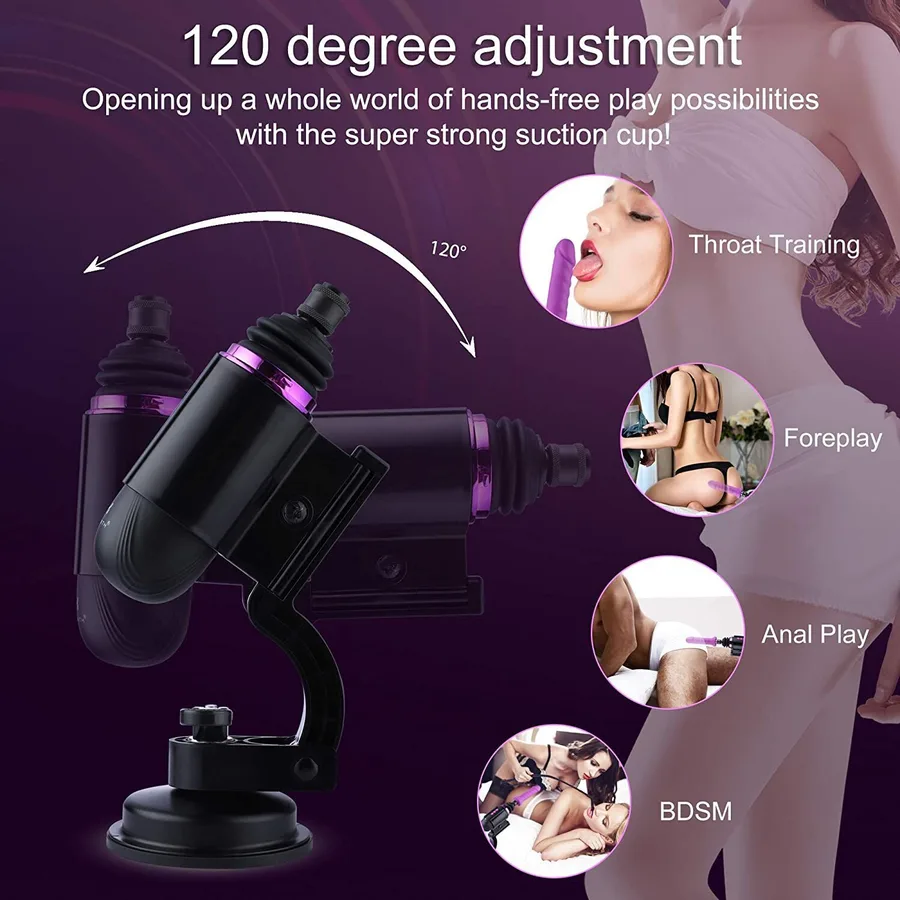 Міні секс-машина Hismith Mini Capsule Sex-Machine with Strong Suction Cup (м'ята паковання!!!)