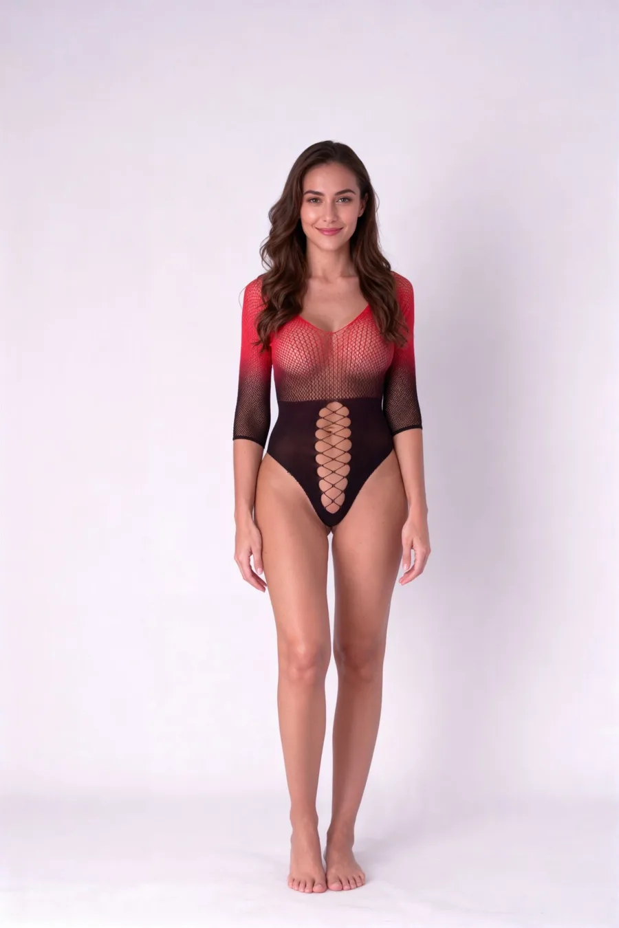 Бодістокінг Passion BS118 black/red