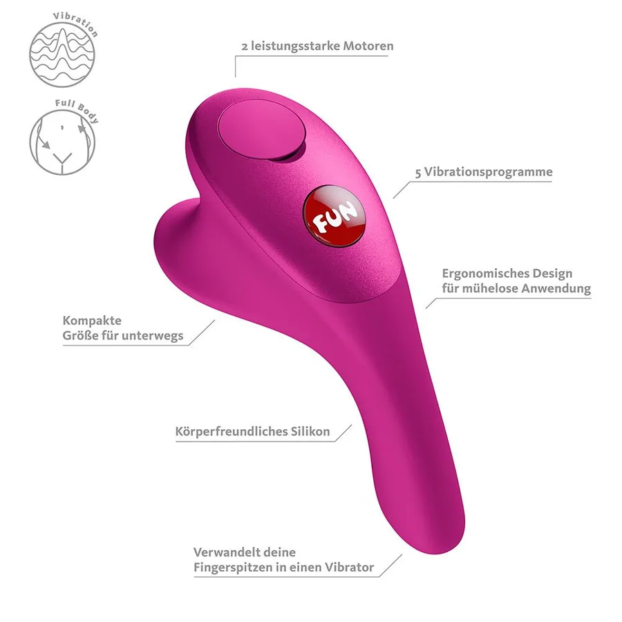 Вибратор на палец Fun Factory Be One Magenta