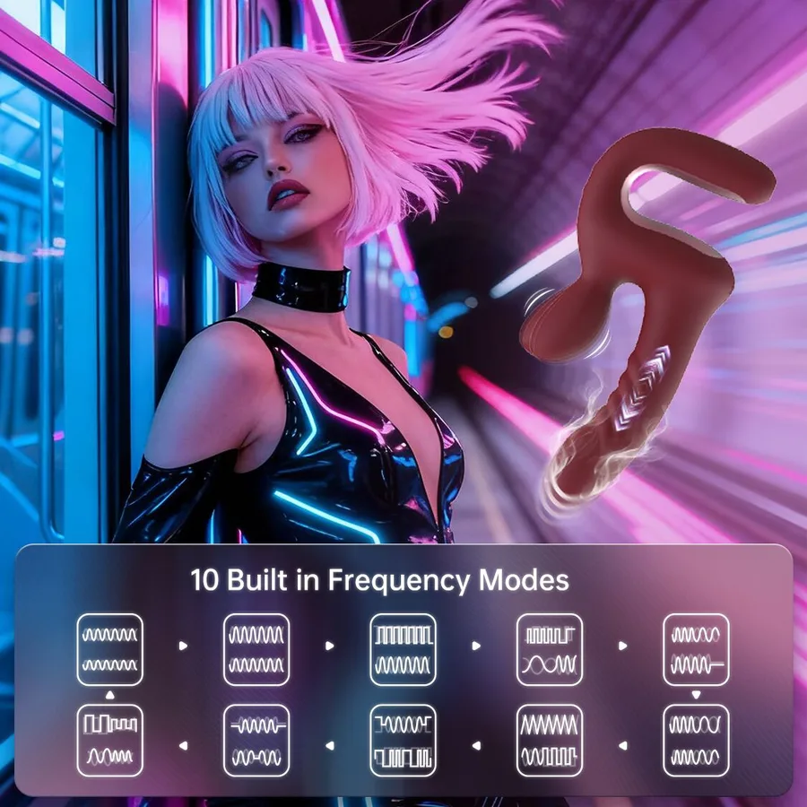 Смарт-пульсатор Magic Motion Magic Duet Bordeaux, 10 режимів пульсацій, 10 режимів вибрації