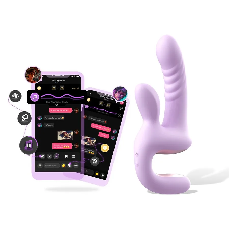 Смарт-пульсатор Magic Motion Magic Duet Purple, 10 режимів пульсацій, 10 режимів вибрації