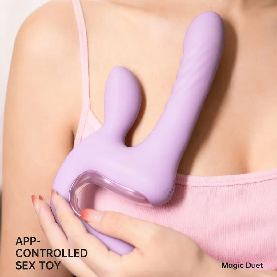 Смарт-пульсатор Magic Motion Magic Duet Purple, 10 режимів пульсацій, 10 режимів вибрації