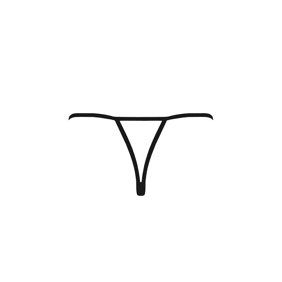 Трусики кружевные с доступом Passion Exclusive VIOLANTE THONG L/XL, black