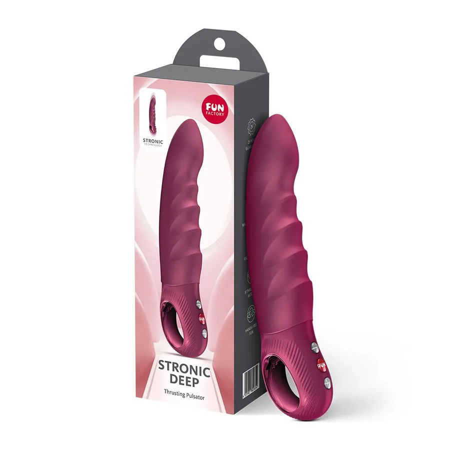 Пульсатор Fun Factory Stronic Deep, Wine Red, 8 режимов работы, перезаряжаемый