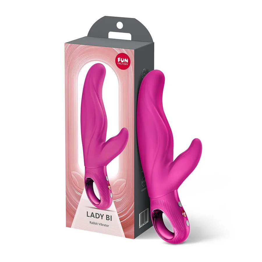 Вібратор-кролик для точки А Fun Factory LADY BI Magenta, 2 мотори, 12 режимів