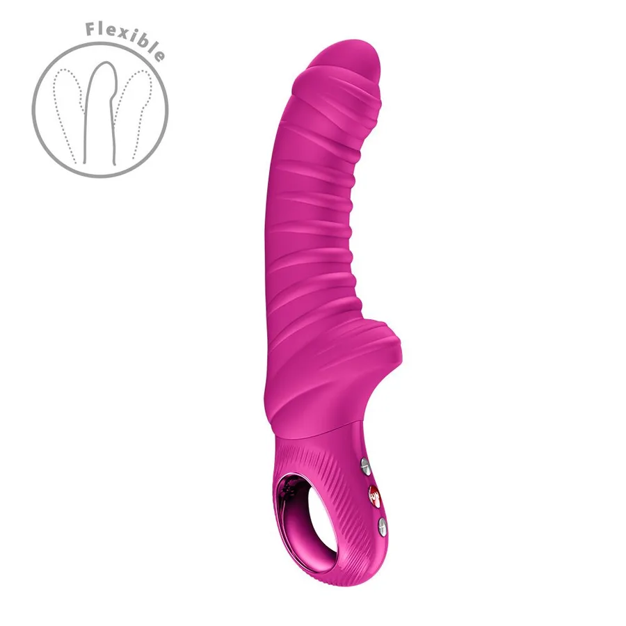 Вибратор для точки G Fun Factory TIGER Magenta, ребристый, подходит для анальной стимуляции