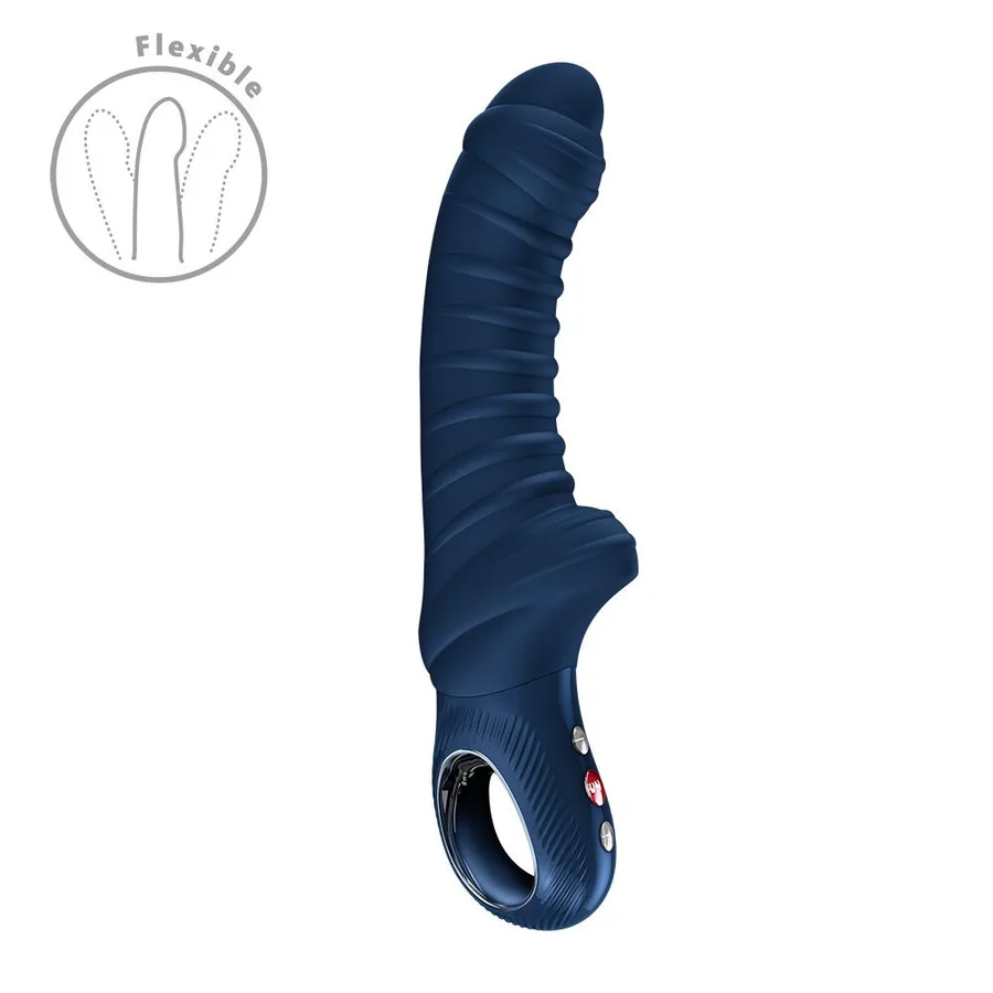 Вібратор для точки G Fun Factory TIGER Nightblue, ребристий, підходить для анальної стимуляції