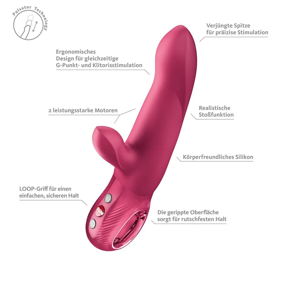Пульсатор Fun Factory Bi Stronic Arc Raspberry