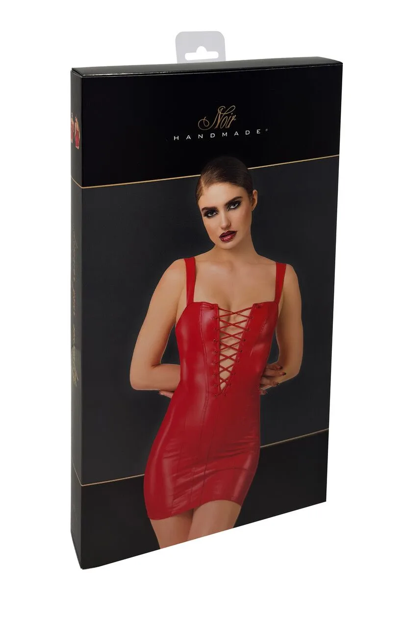 Сукня Noir Handmade F364 Bombshell Lace-Up Mini Dress Red XS