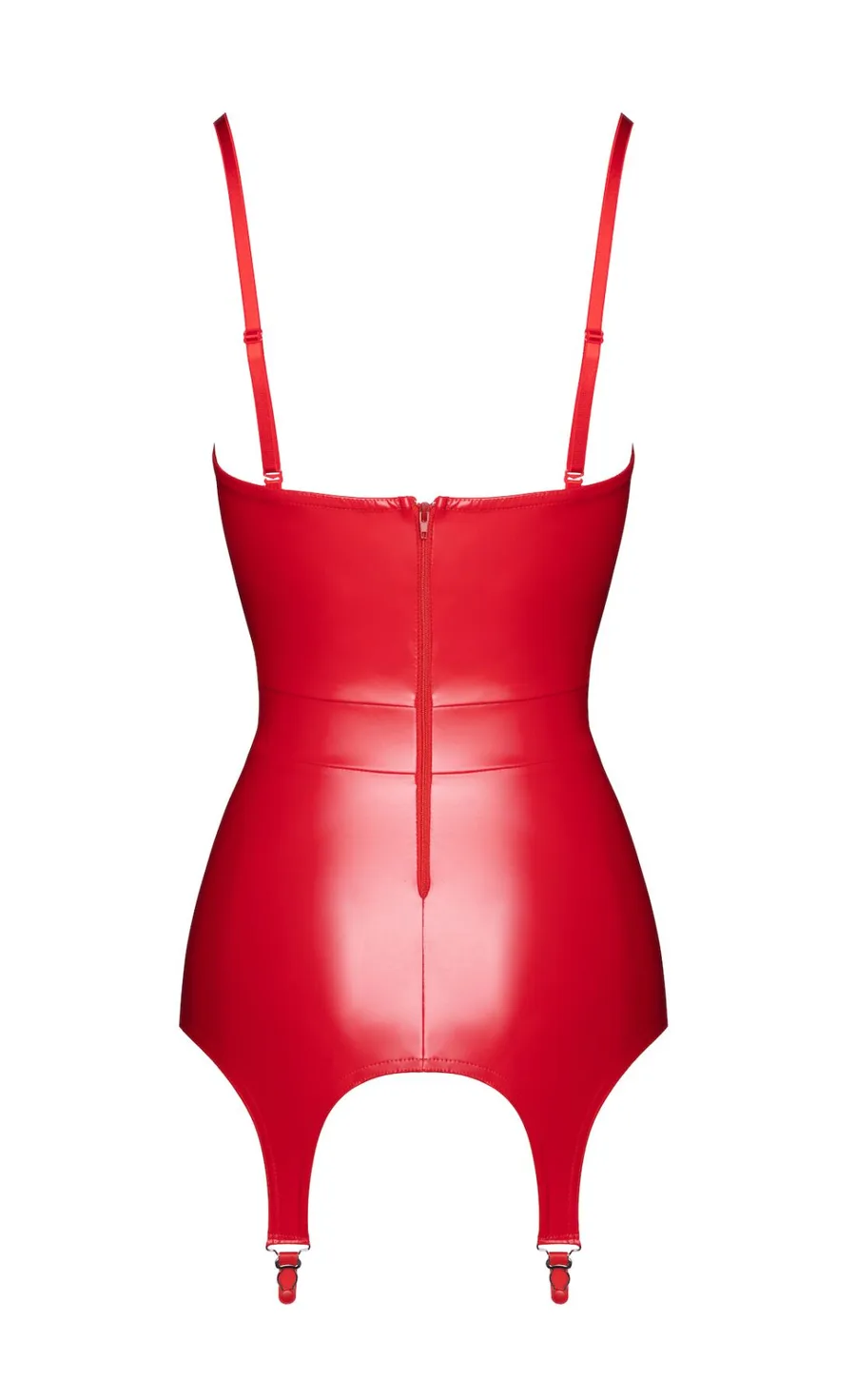 Корсет із підв'язками для панчіх Noir Handmade F368 Bombshell Fierce Corset-belt Red XS