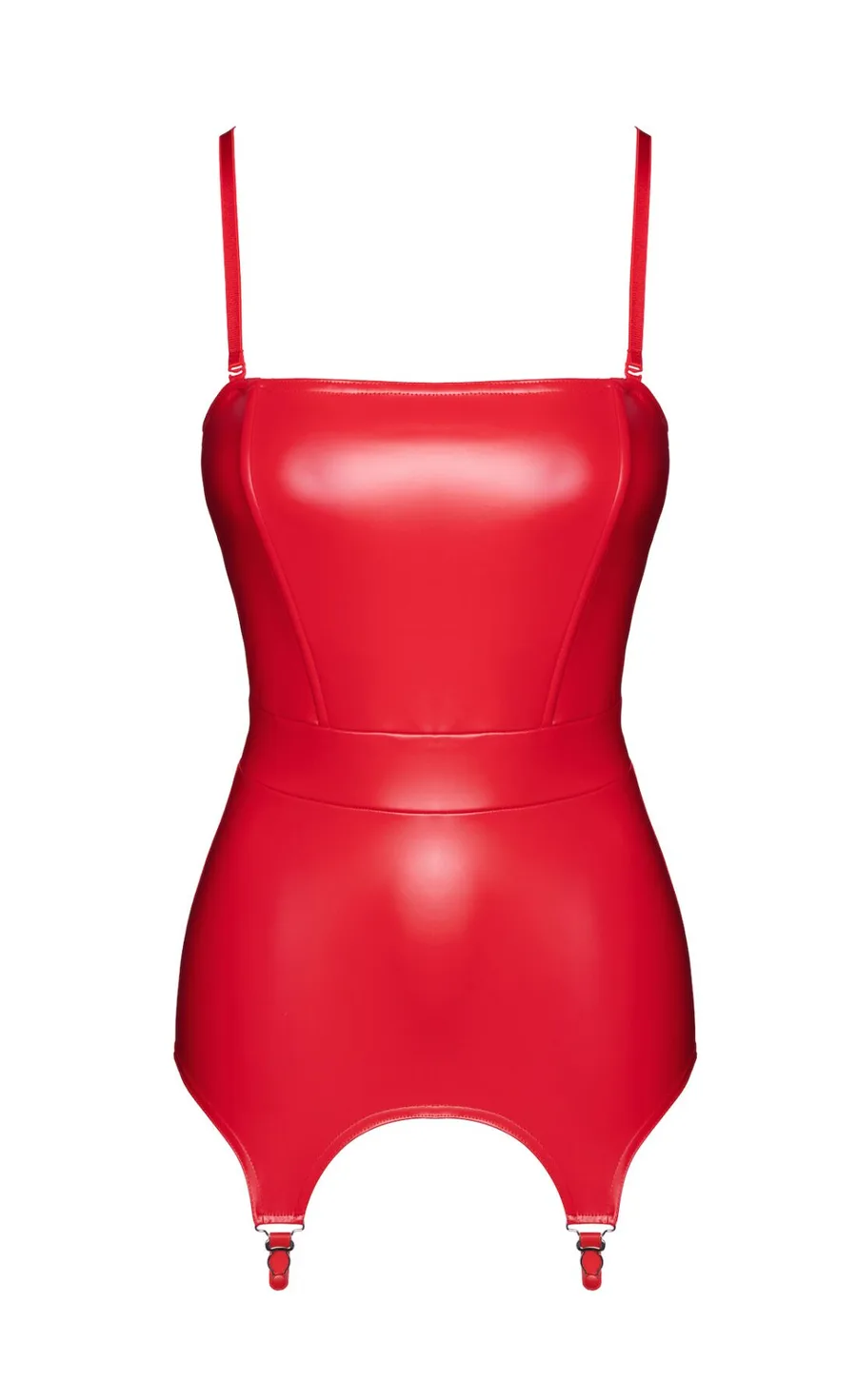 Корсет із підв'язками для панчіх Noir Handmade F368 Bombshell Fierce Corset-belt Red XS