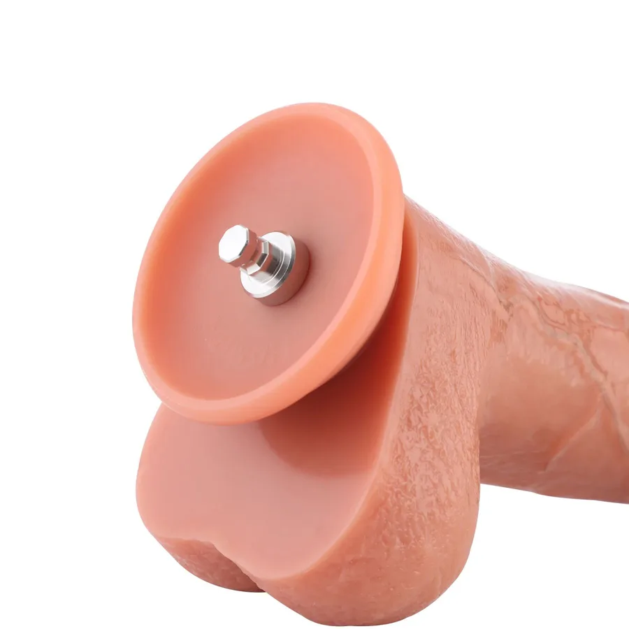 Фалоімітатор для секс-машин Hismith 8.25" Dual-density dildo with veins, система KlicLok