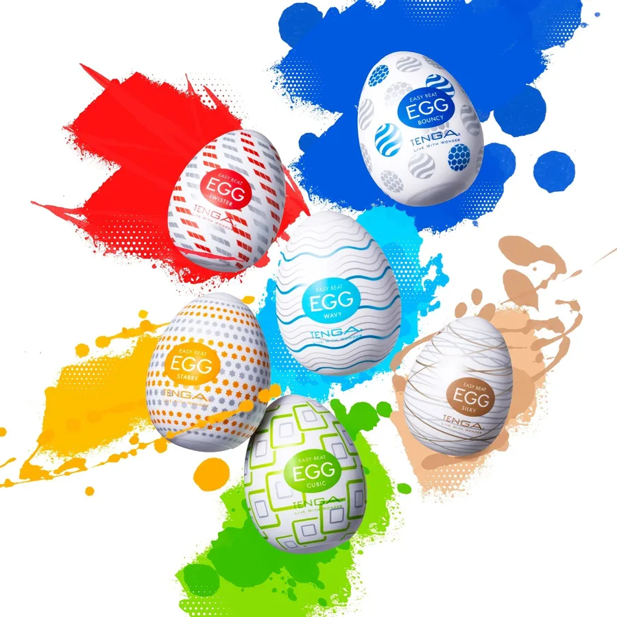 Мастурбатор-яйцо Tenga Egg Cubic