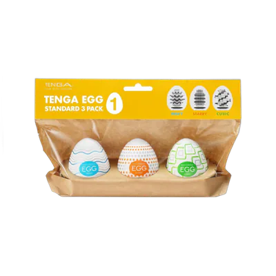 Набір мастурбаторів-яєць Tenga Egg Standard 3 Pack 1 (Wavy, Starry, Cubic)