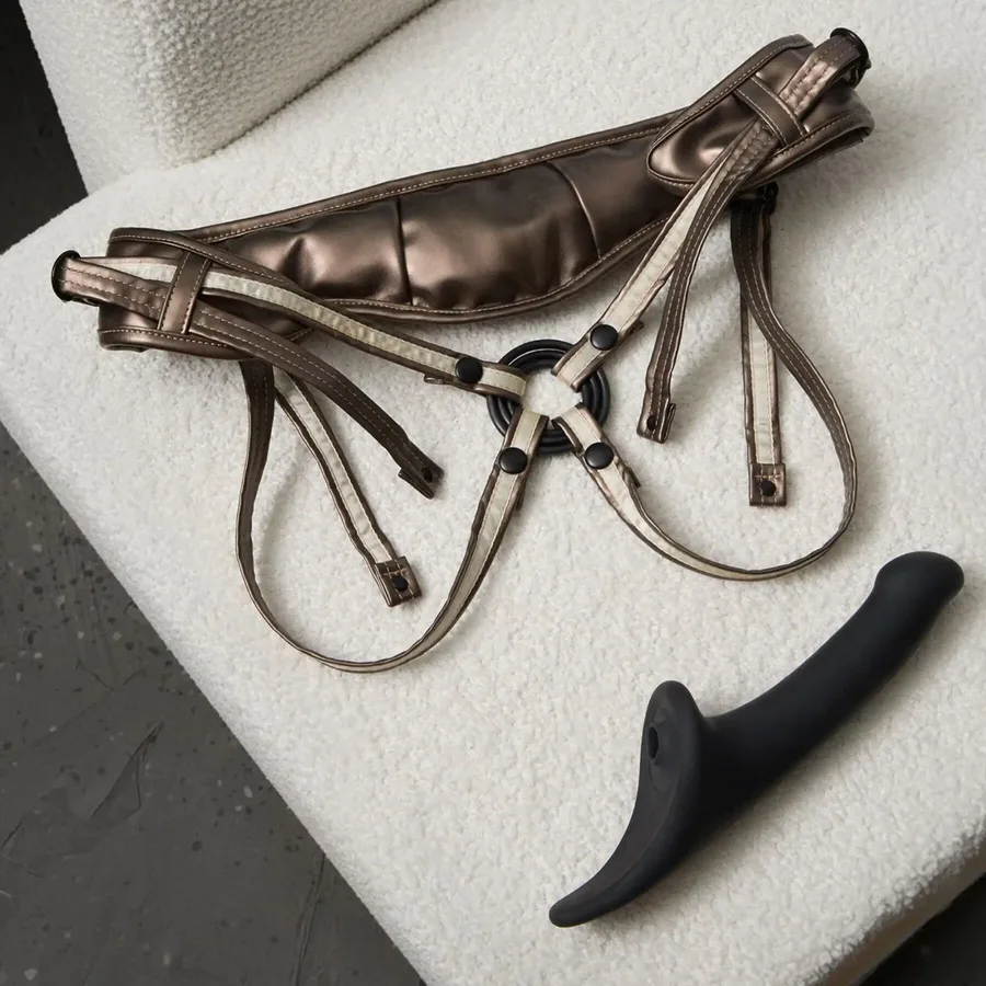 Трусики для страпону Strap-On-Me Leatherette Harness DESIROUS - NEW DESIGN
